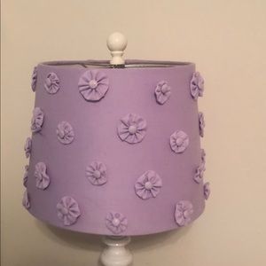 Purple lamp shade